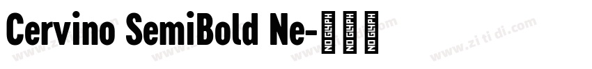 Cervino SemiBold Ne字体转换